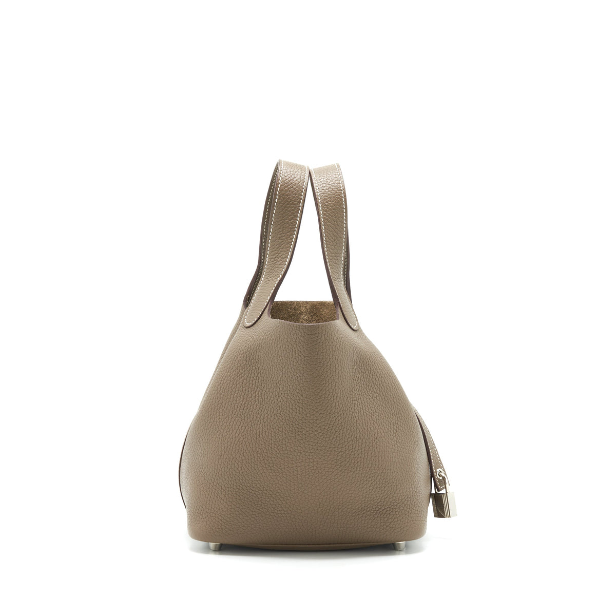Hermes Picotin 18 Lock Bag Etoupe SHW