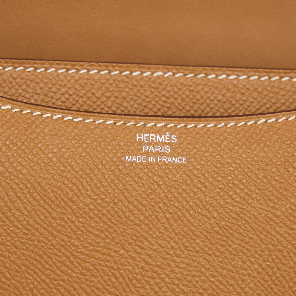 Hermes Mini Constance Epsom Gold SHW