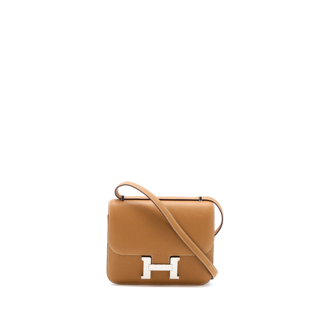 Hermes Mini Constance Epsom Gold SHW