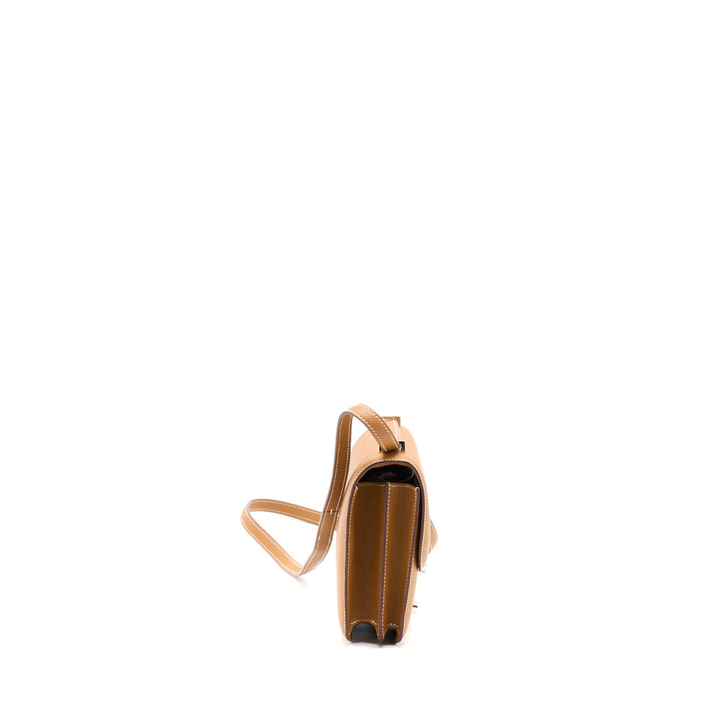 Hermes Mini Constance Epsom Gold SHW