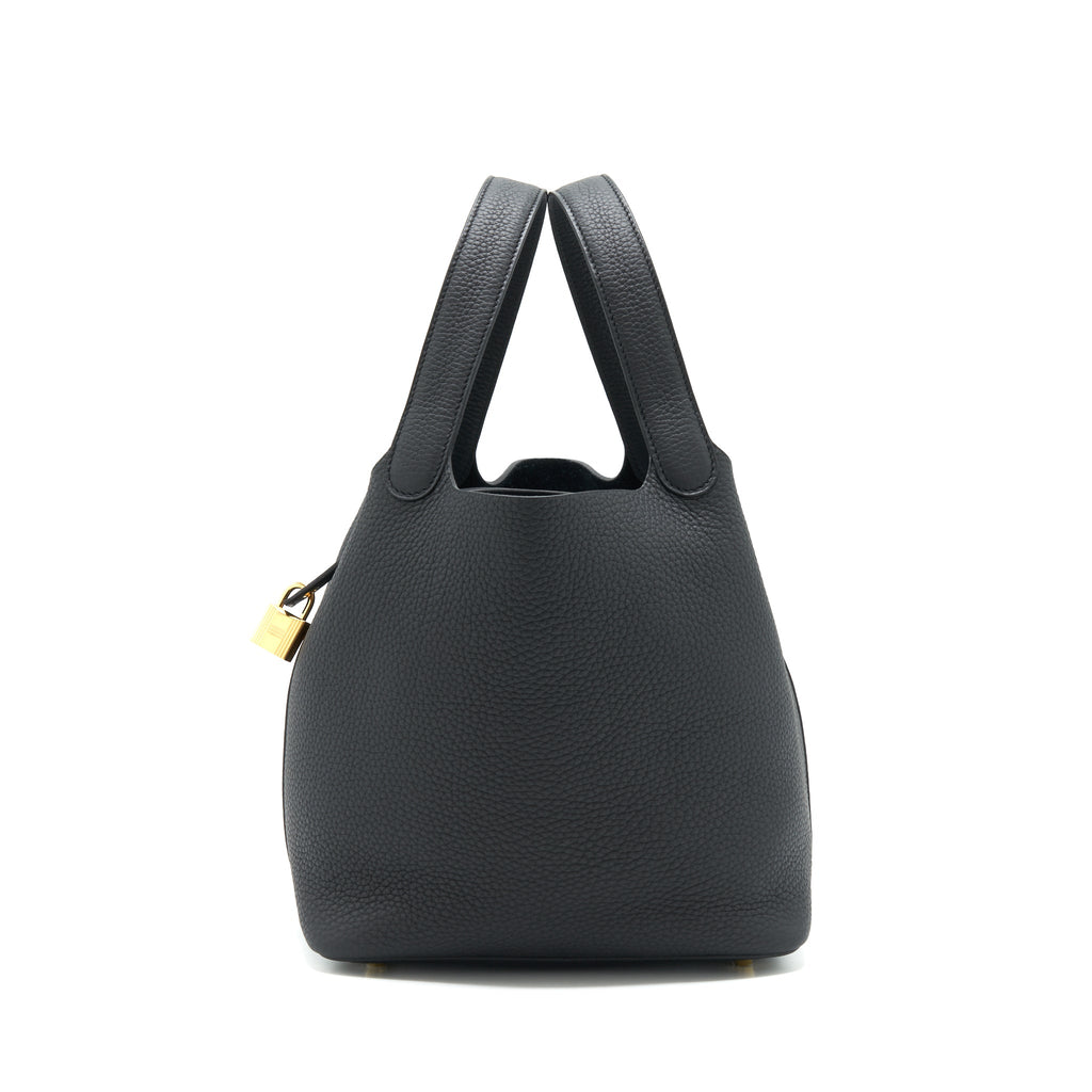 Hermes Picotin 22 Lock Bag Black GHW