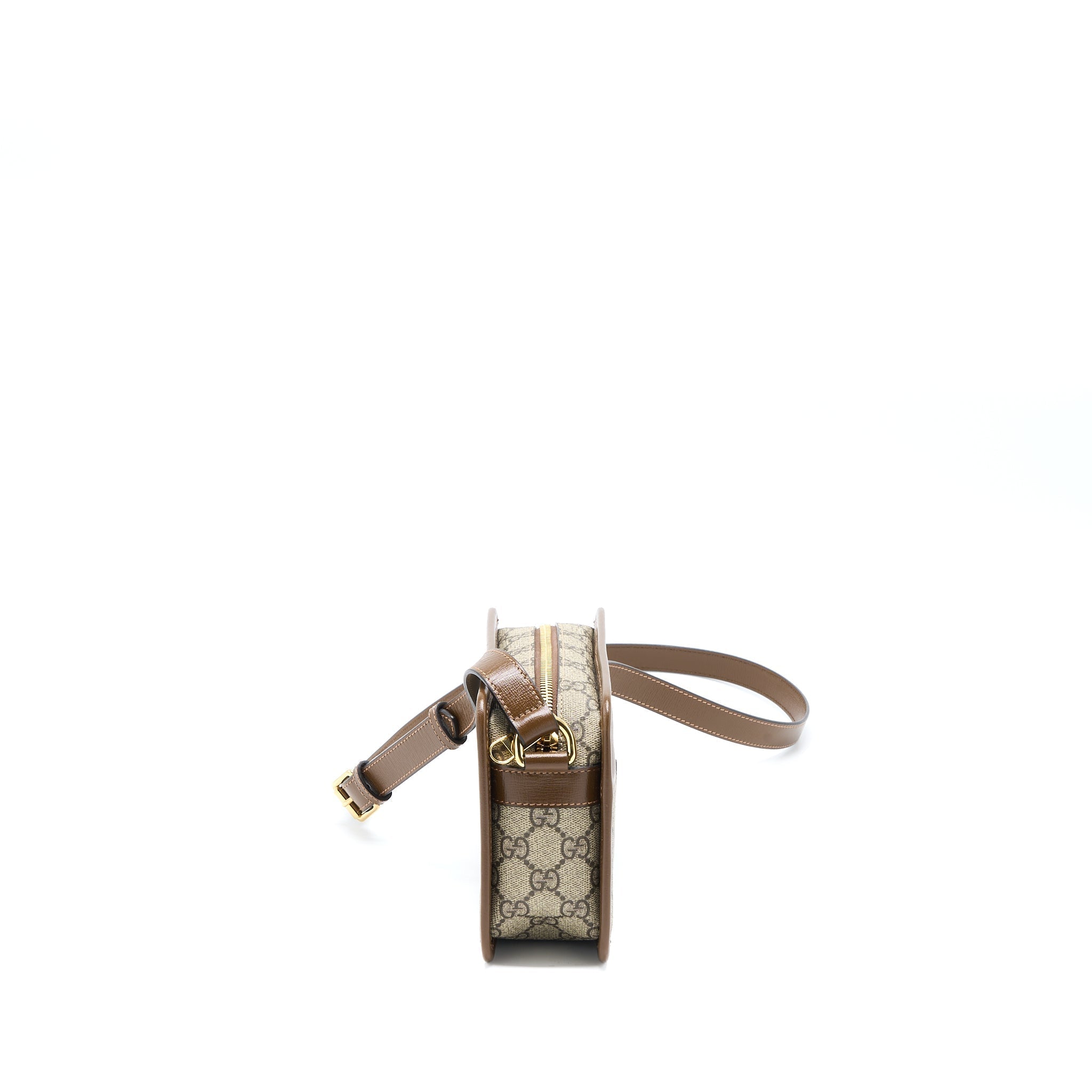 GUCCI MINI BAG INTERLOCKING G IN GG SUPREME CANVAS GHW