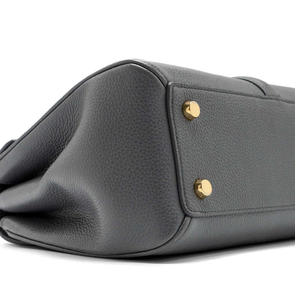 CELINE SMALL 16 BAG GRAINED CALFSKIN GREY GHW