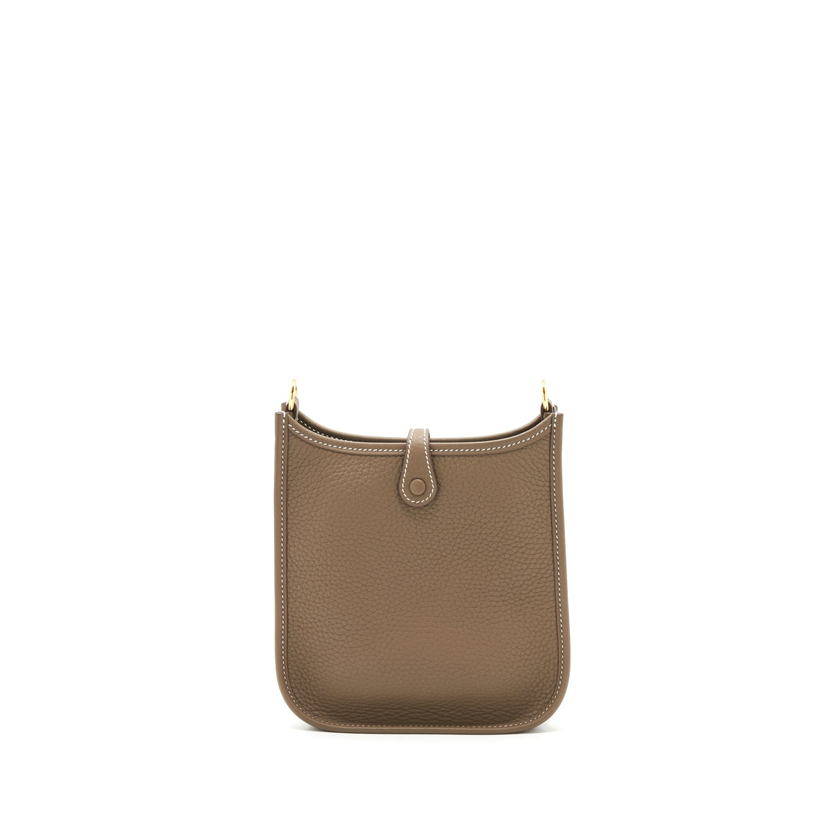 Hermes Mini Evelyne Etoupe / Indigo GHW