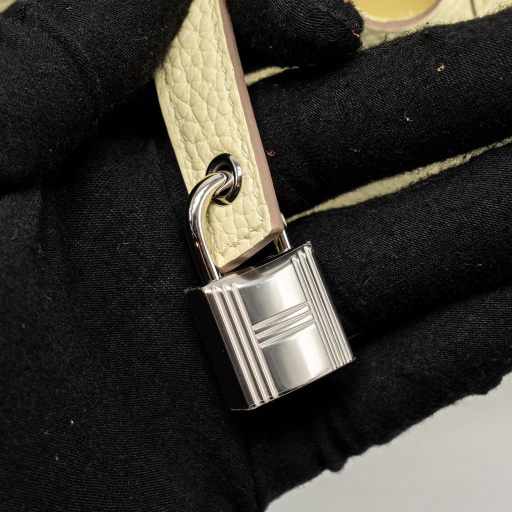 HERMES PICOTIN 18 LOCK BAG CLEMENCE JAUNE MILTON SHW