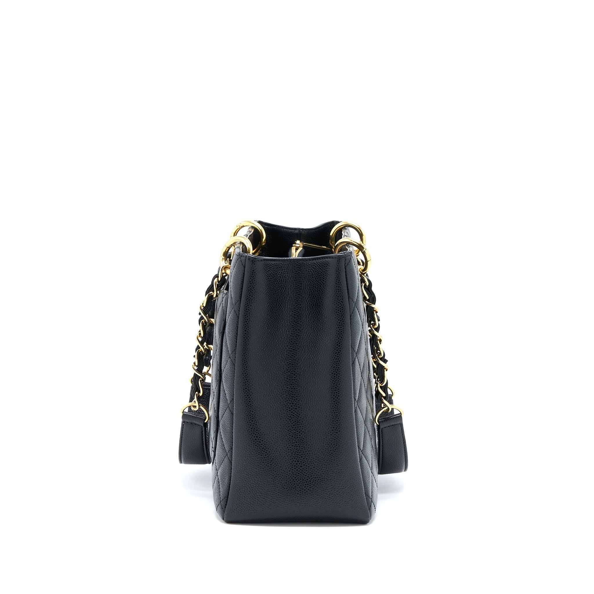 CHANEL GRAND SHOPPING TOTE BAG CAVIAR BLACK GHW