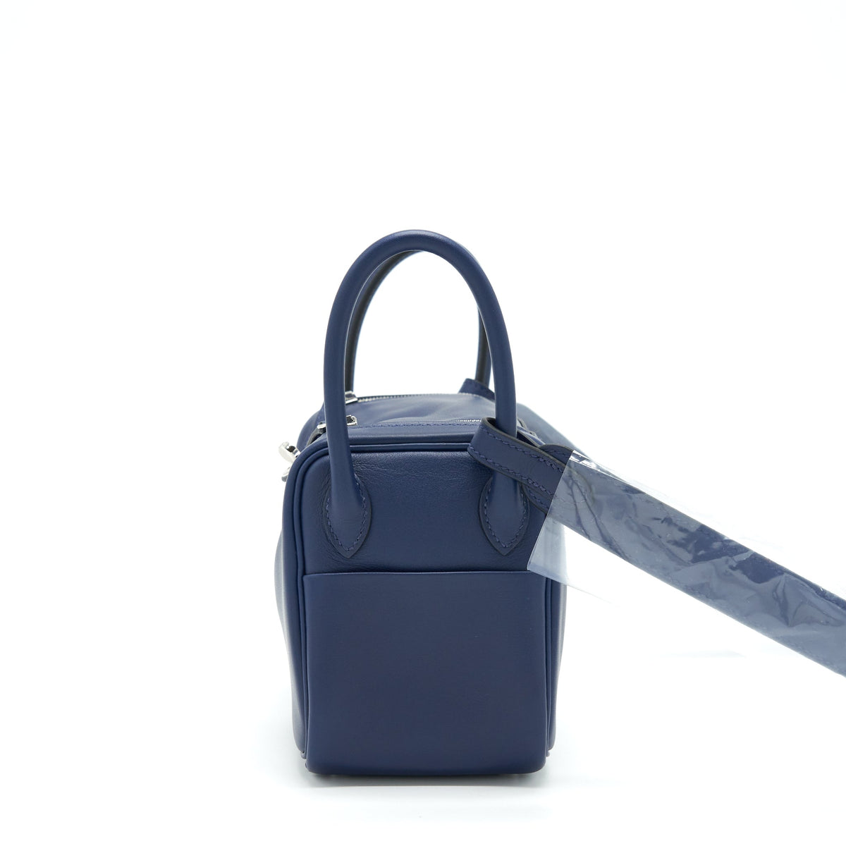 Hermes mini Lindy Swift Navy/Bleu Frida SHW