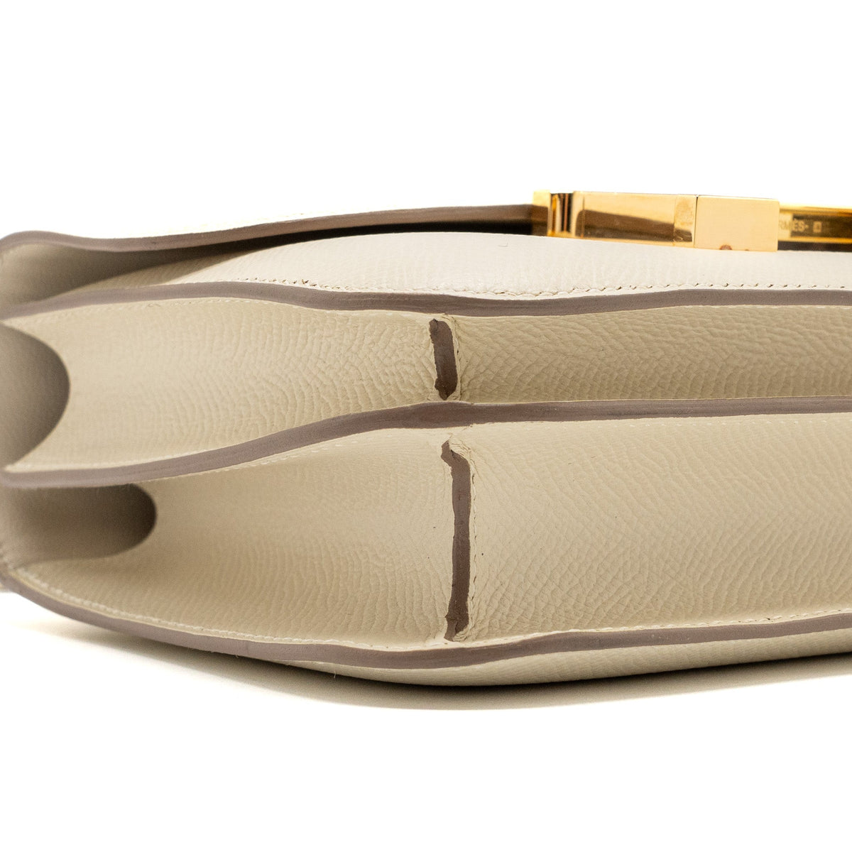 Hermes mini constance epsom craie GHW