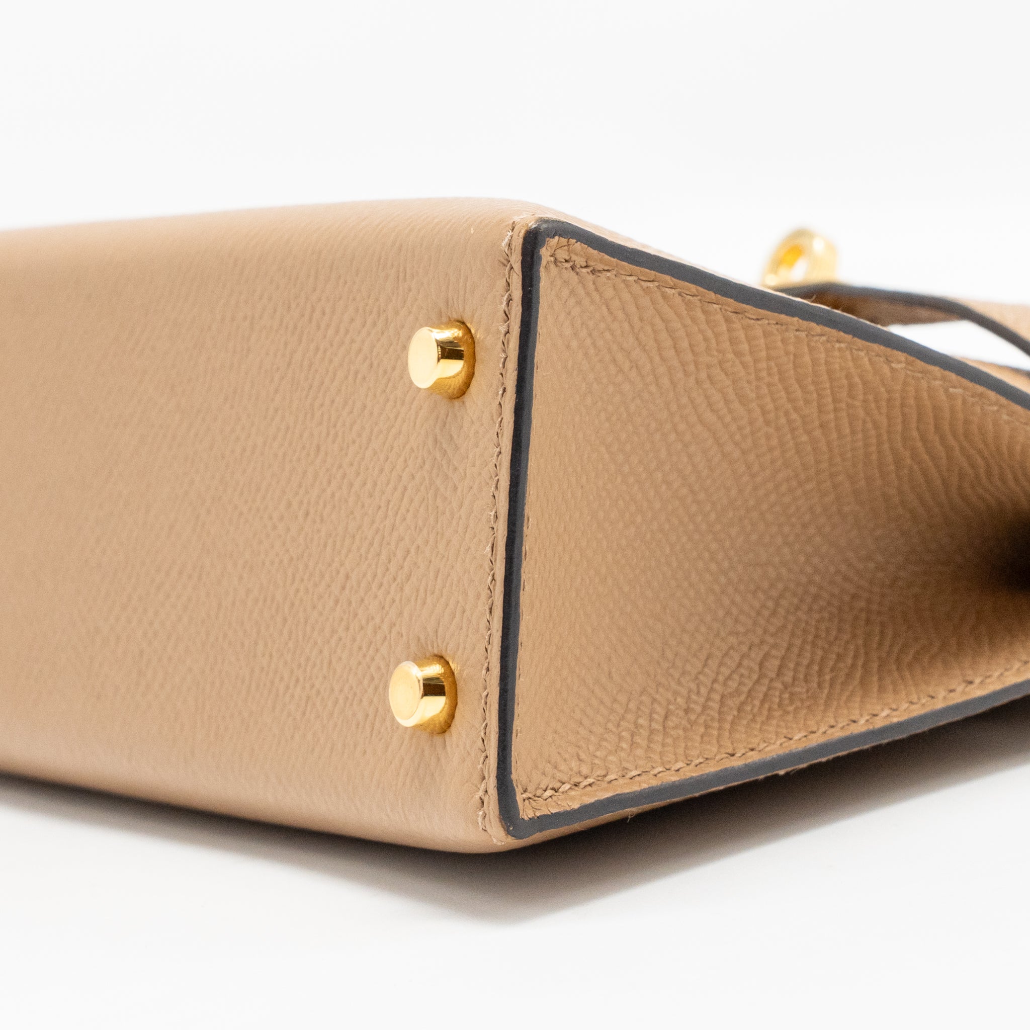 HERMES MINI KELLY II EPSOM CHAI GHW