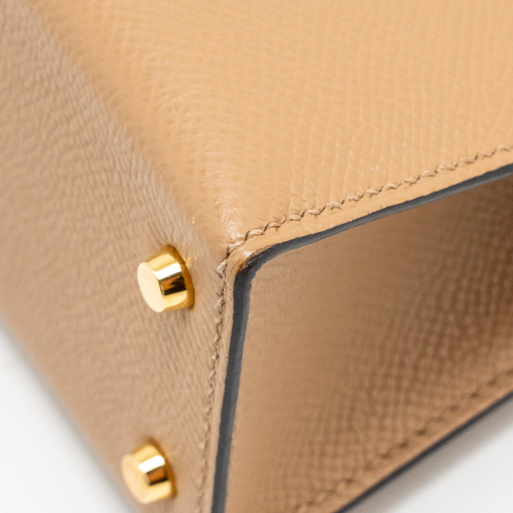 HERMES MINI KELLY II EPSOM CHAI GHW