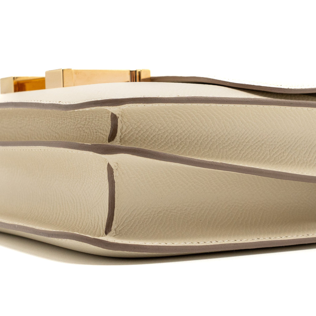 Hermes mini constance epsom craie GHW