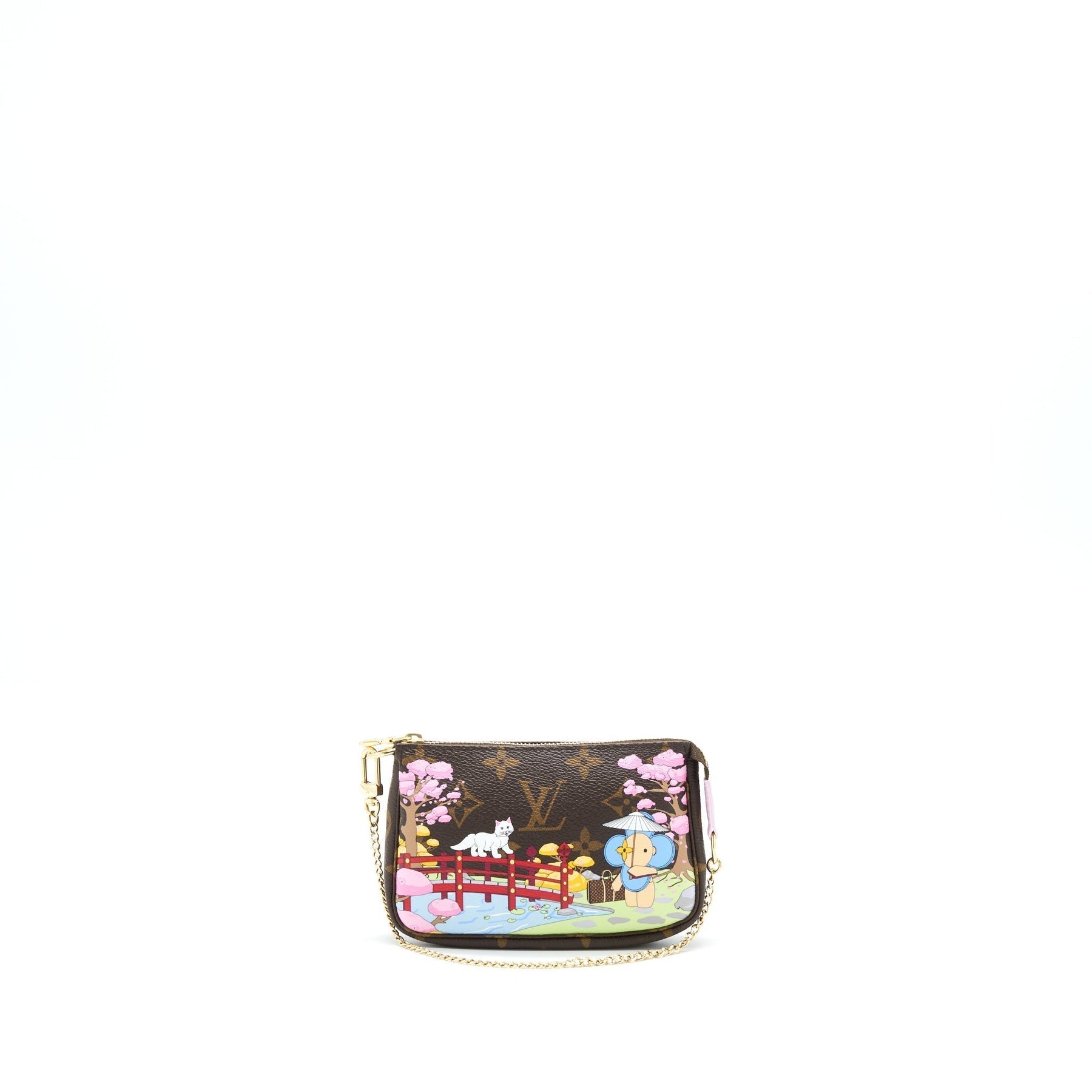 LOUIS VUITTON MINI POCHETTE ACCESSORIES 2021 CHRISTMAS LIMITED EDITION SAKURA