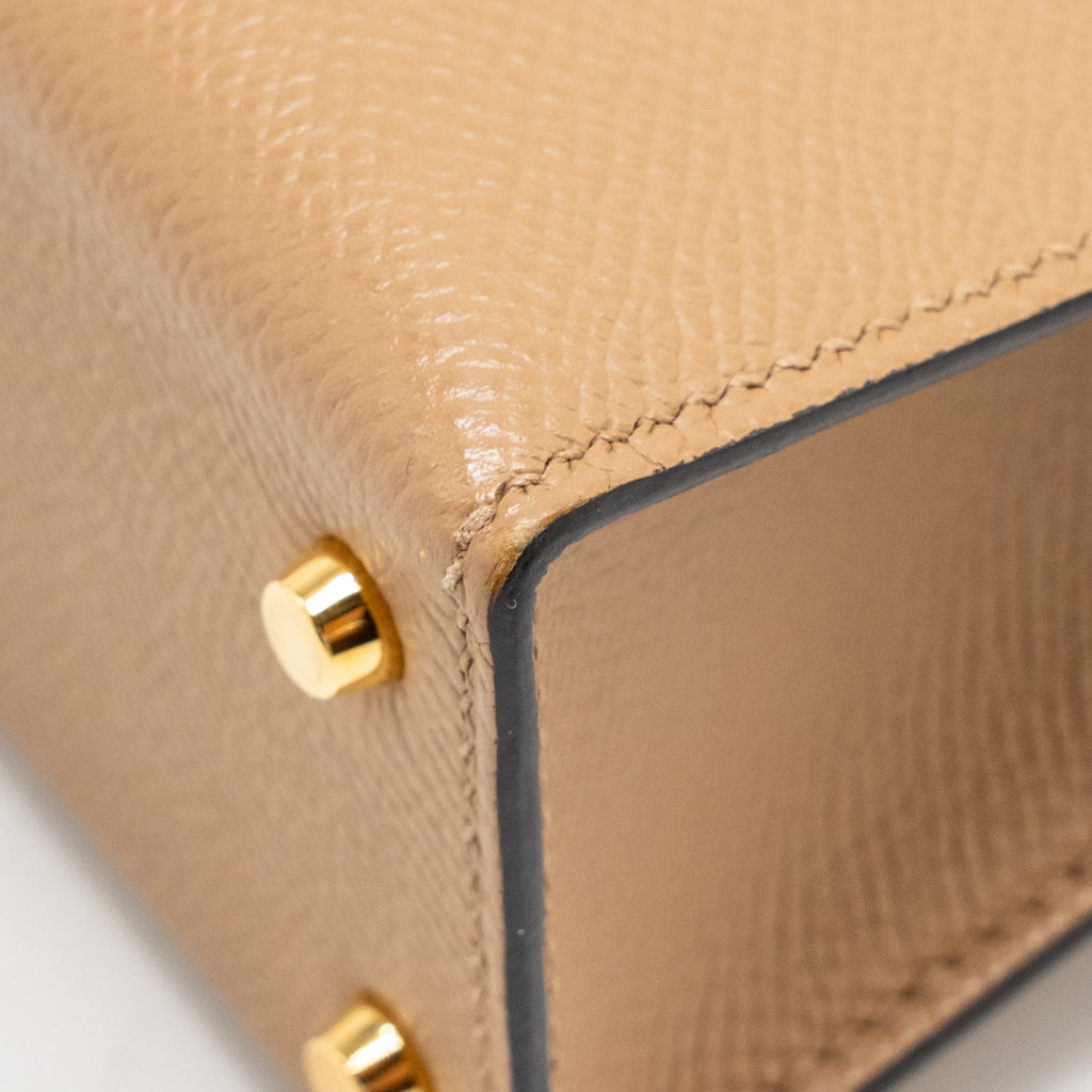 HERMES MINI KELLY II EPSOM CHAI GHW