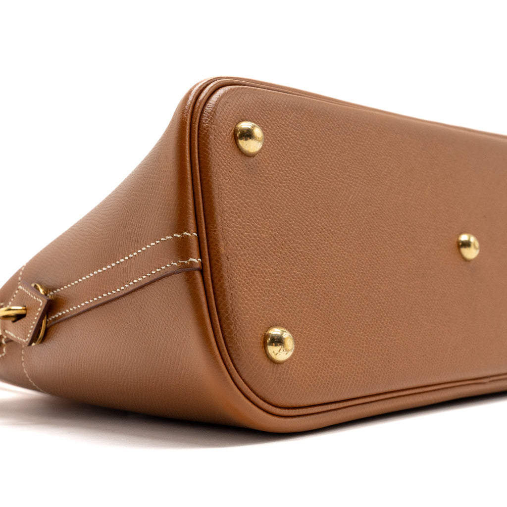 Hermes Bolide 31 Epsom Gold GHW Stamp Circle Z