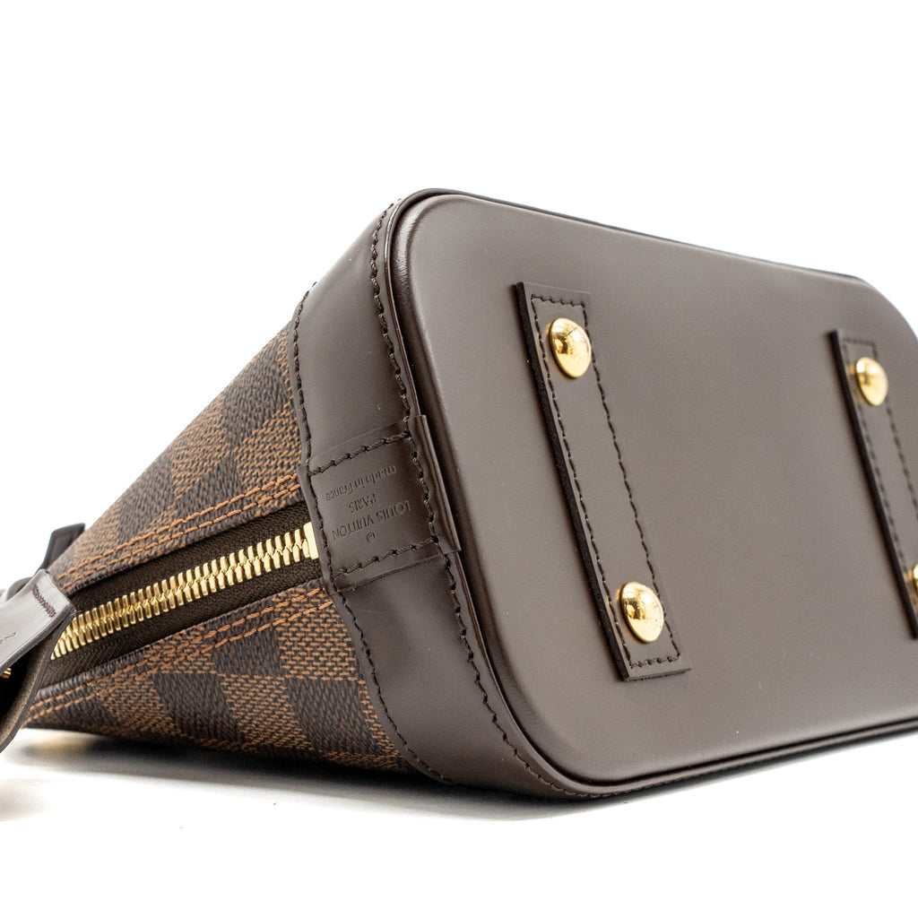 LOUIS VUITTON ALMA BB DAMIER EBENE CANVAS GHW