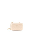 CHANEL 22C LONG VANITY WITH CHAIN CAVIAR LIGHT BEIGE LGHW