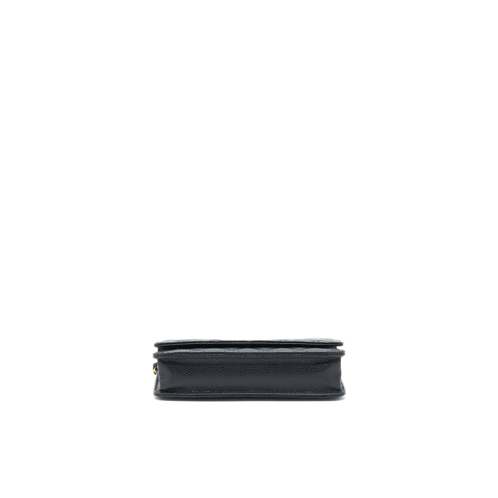 CHANEL WALLET ON CHAIN CAVIAR BLACK GHW