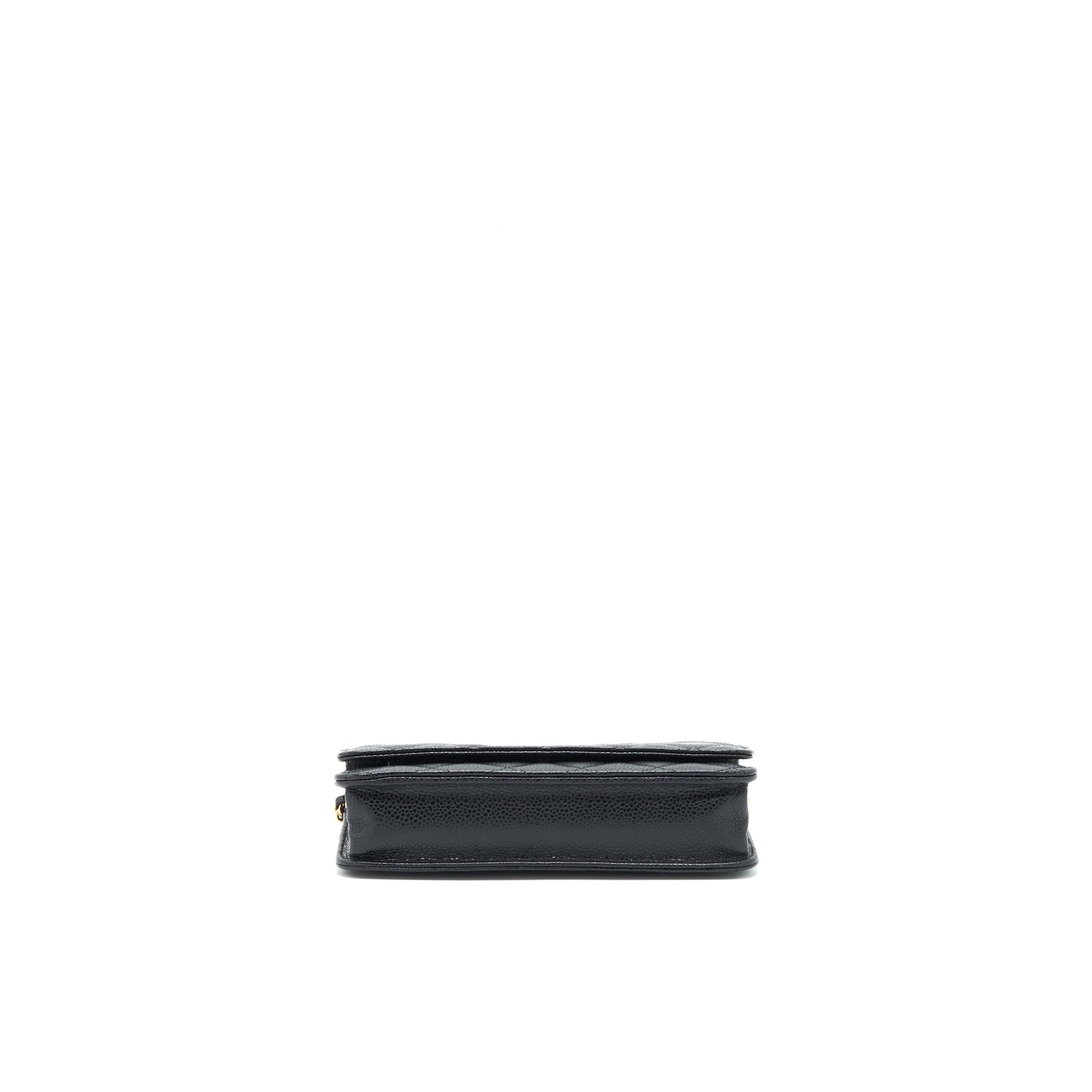 CHANEL WALLET ON CHAIN CAVIAR BLACK GHW