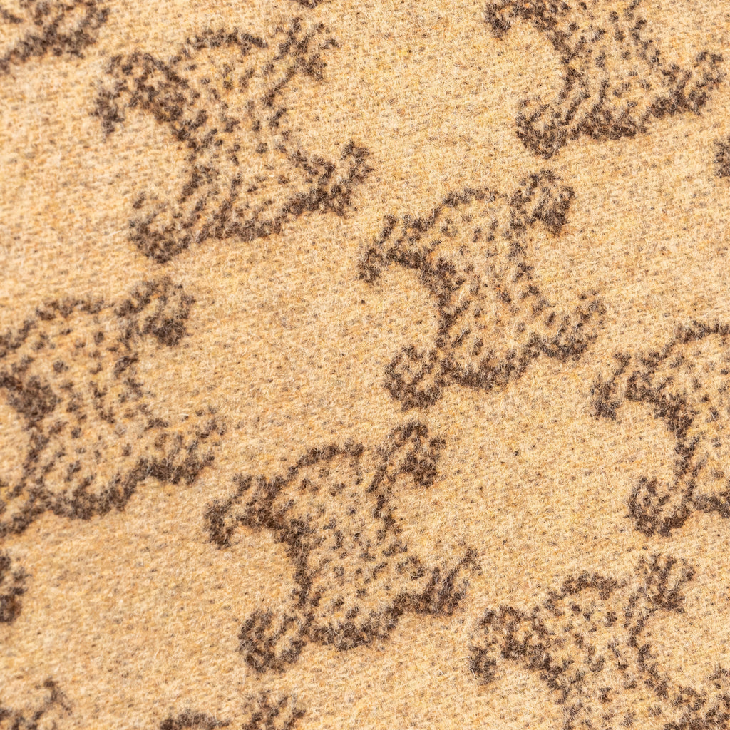 CELINE LARGE CABAS THAIS TRIOMPHE PRINTED WOOL/CALFSKIN WOOL/CALFSKIN BROWN