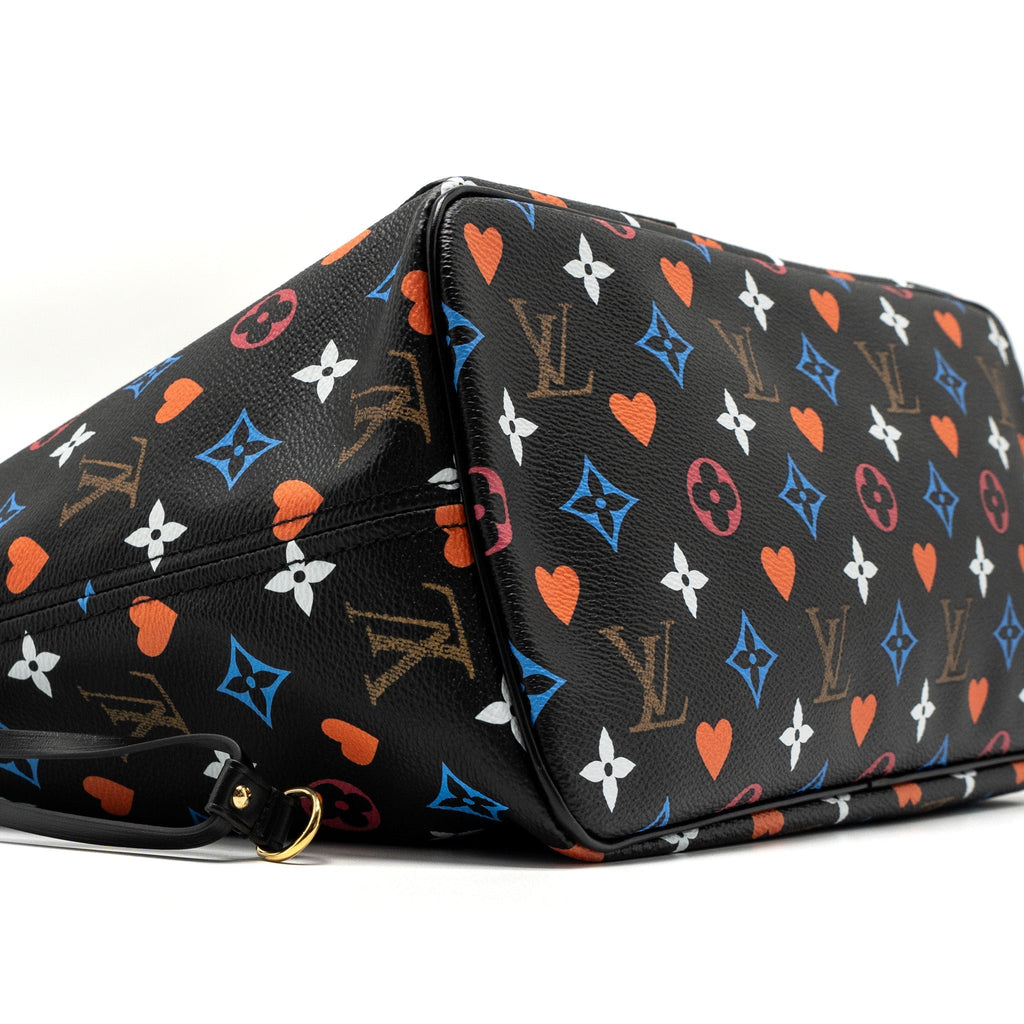 LOUIS VUITTON GAME ON NEVERFULL MM LIMITED EDITION MONOGRAM MULTICOLOURED CANVAS GHW