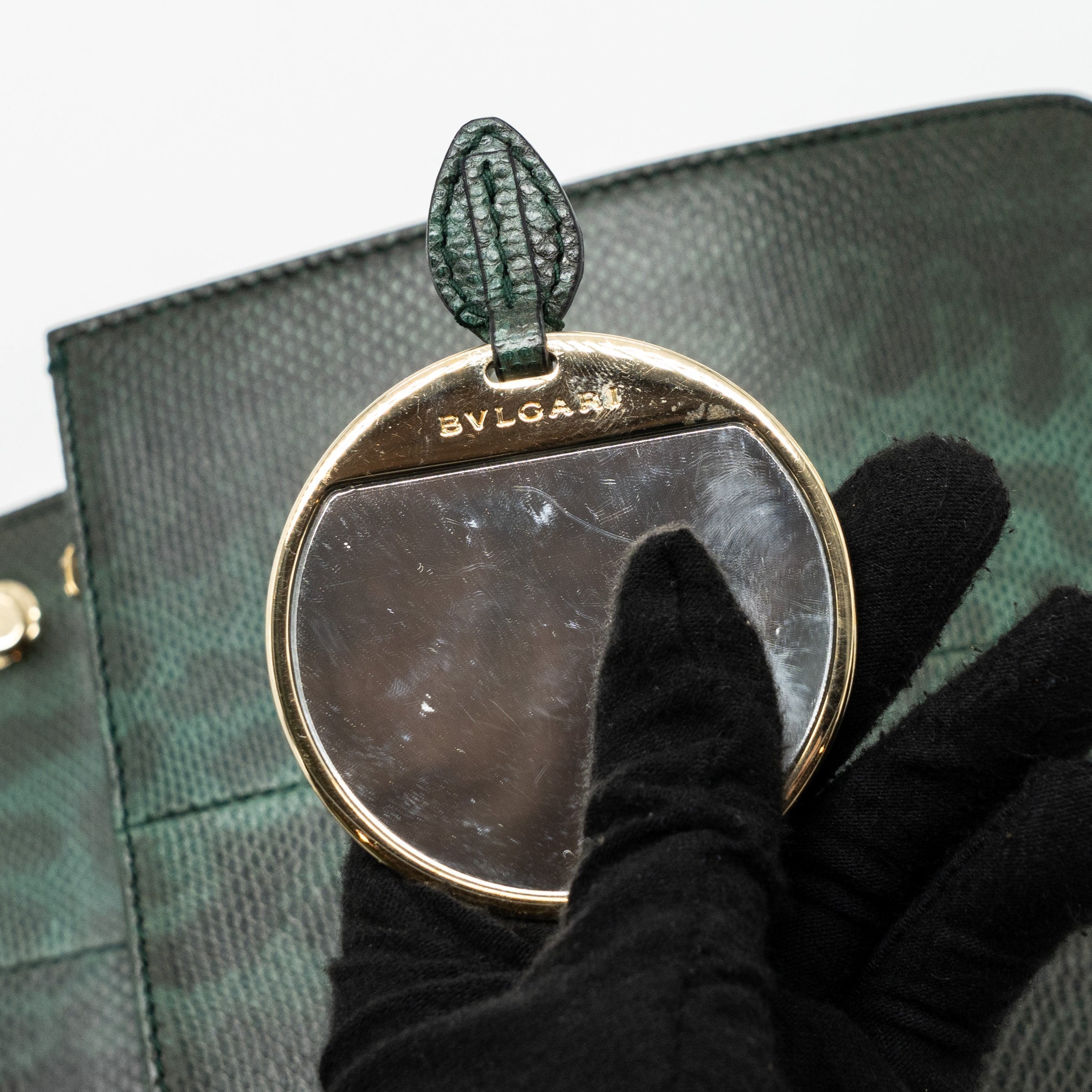 BVLGARI SERPENTI FOREVER FLAP BAG SHINY KARUNG GLACIER GREEN LGHW