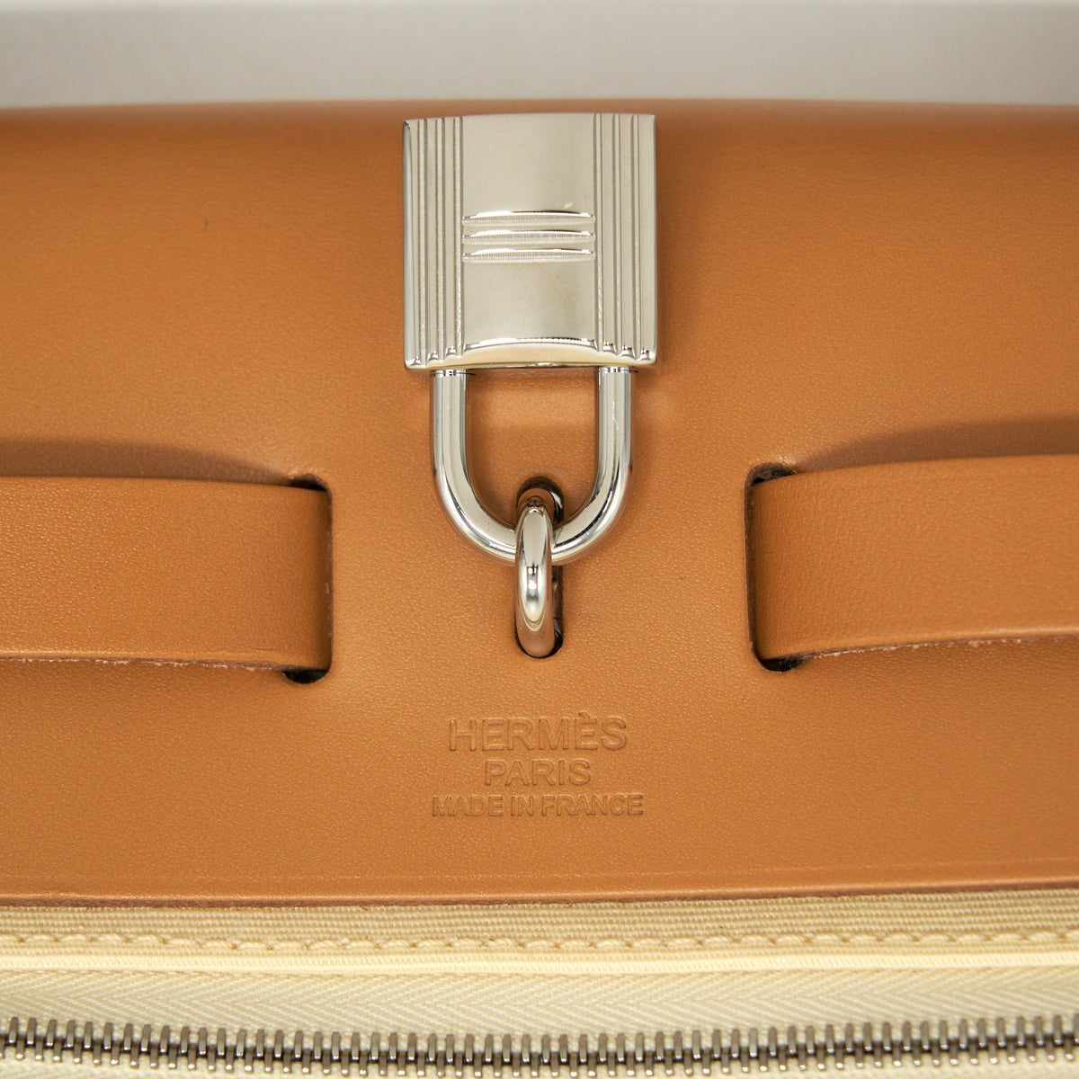 Hermes Herbag Zip 31 Vanille / Natural Sable SHW