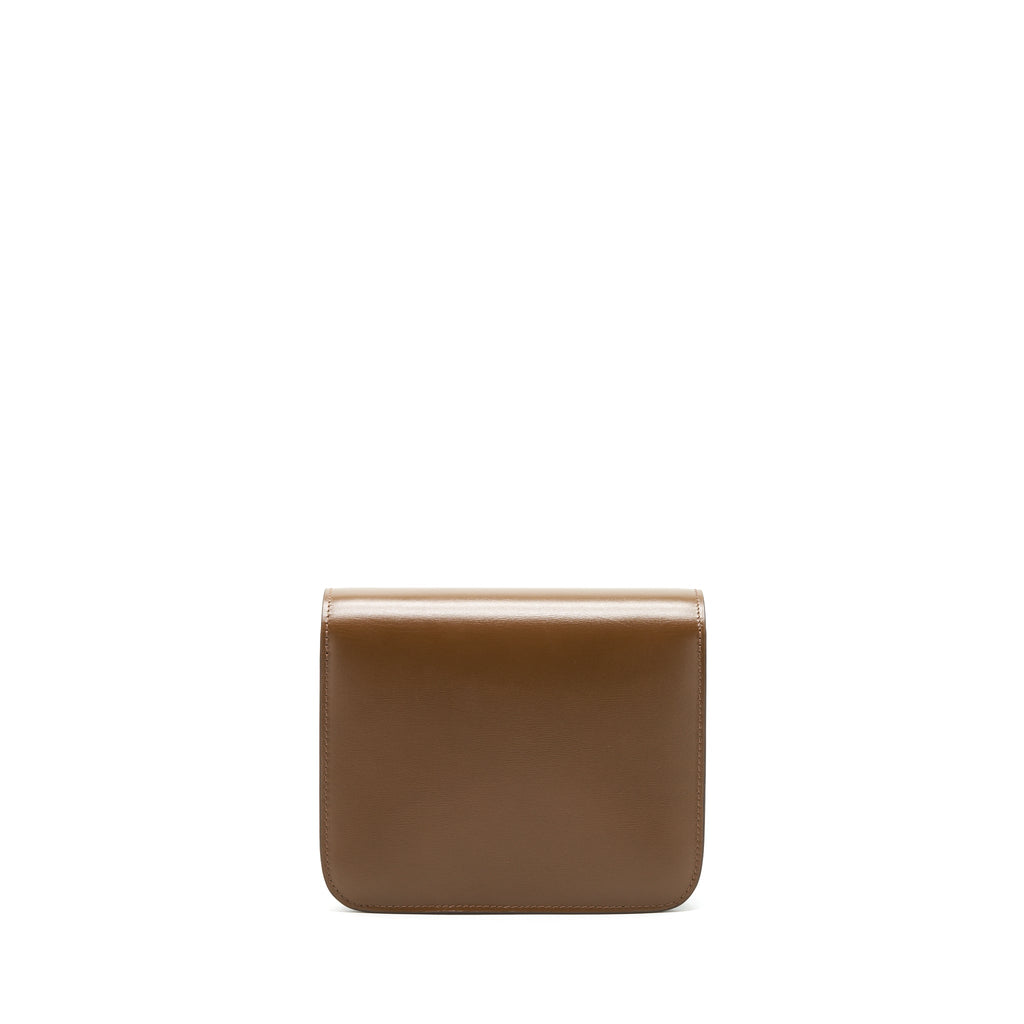 CELINE TEEN CLASSIC BOX BAG CALFSKIN CAMEL GHW