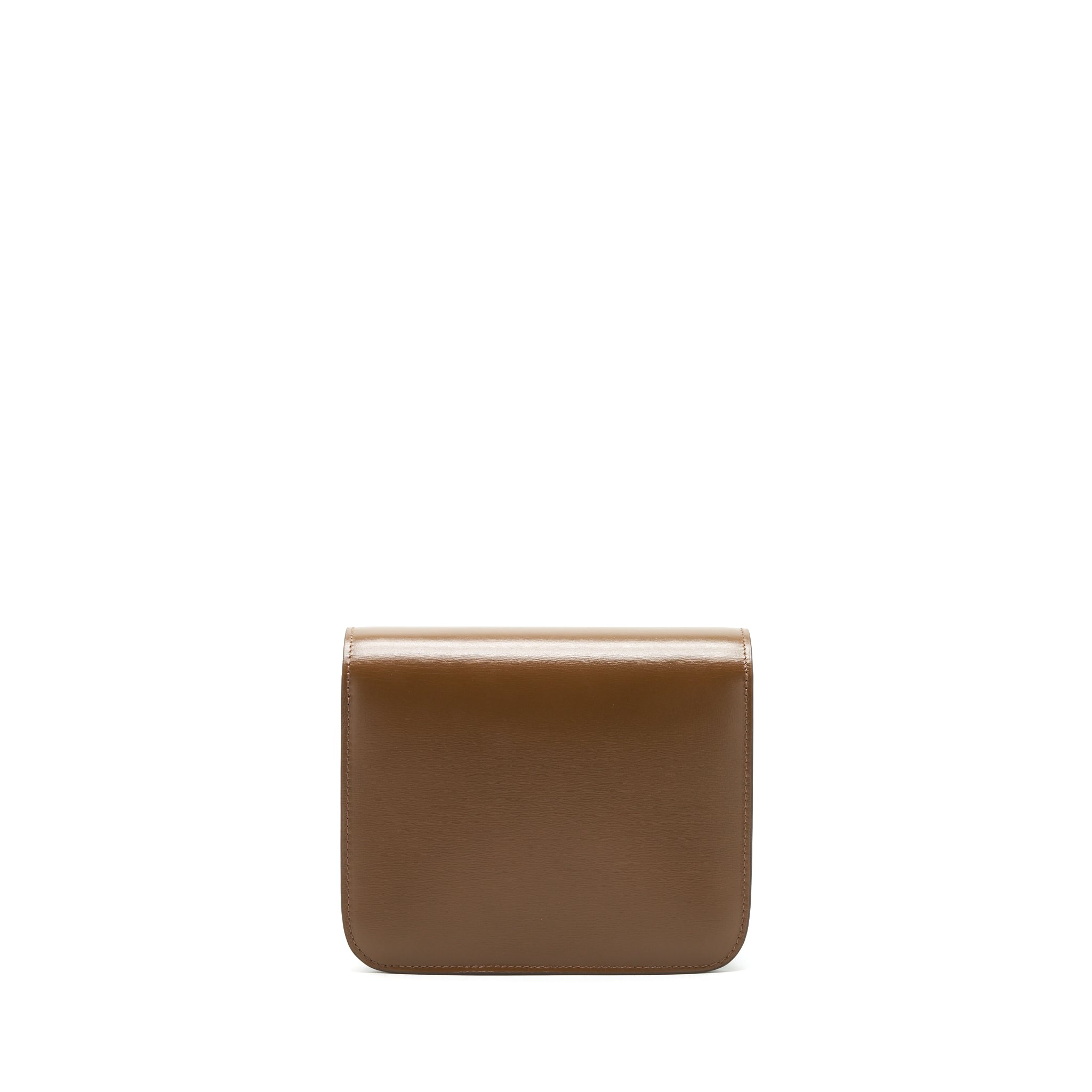 CELINE TEEN CLASSIC BOX BAG CALFSKIN CAMEL GHW