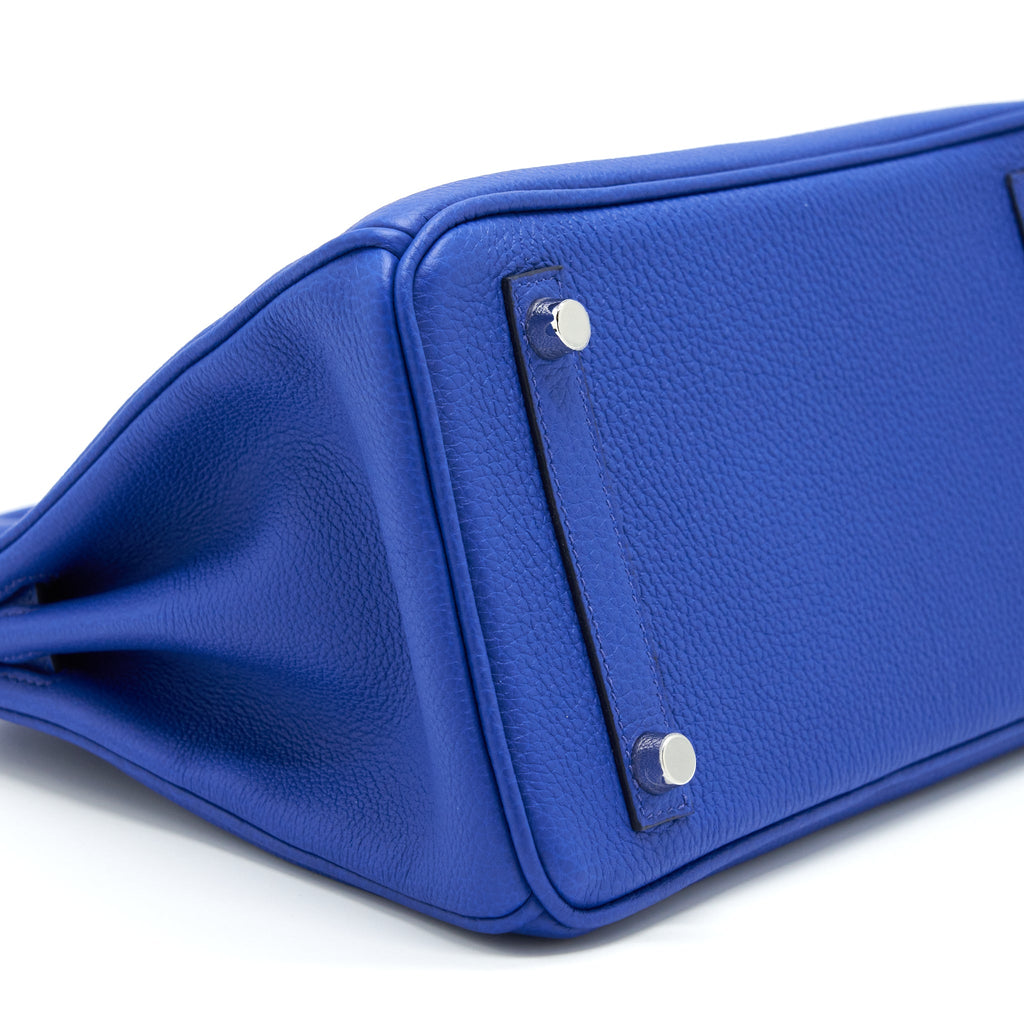 HERMES BIRKIN 25 TOGO LEATHER BLUE ROYAL / CAPUCHINS WITH SHW