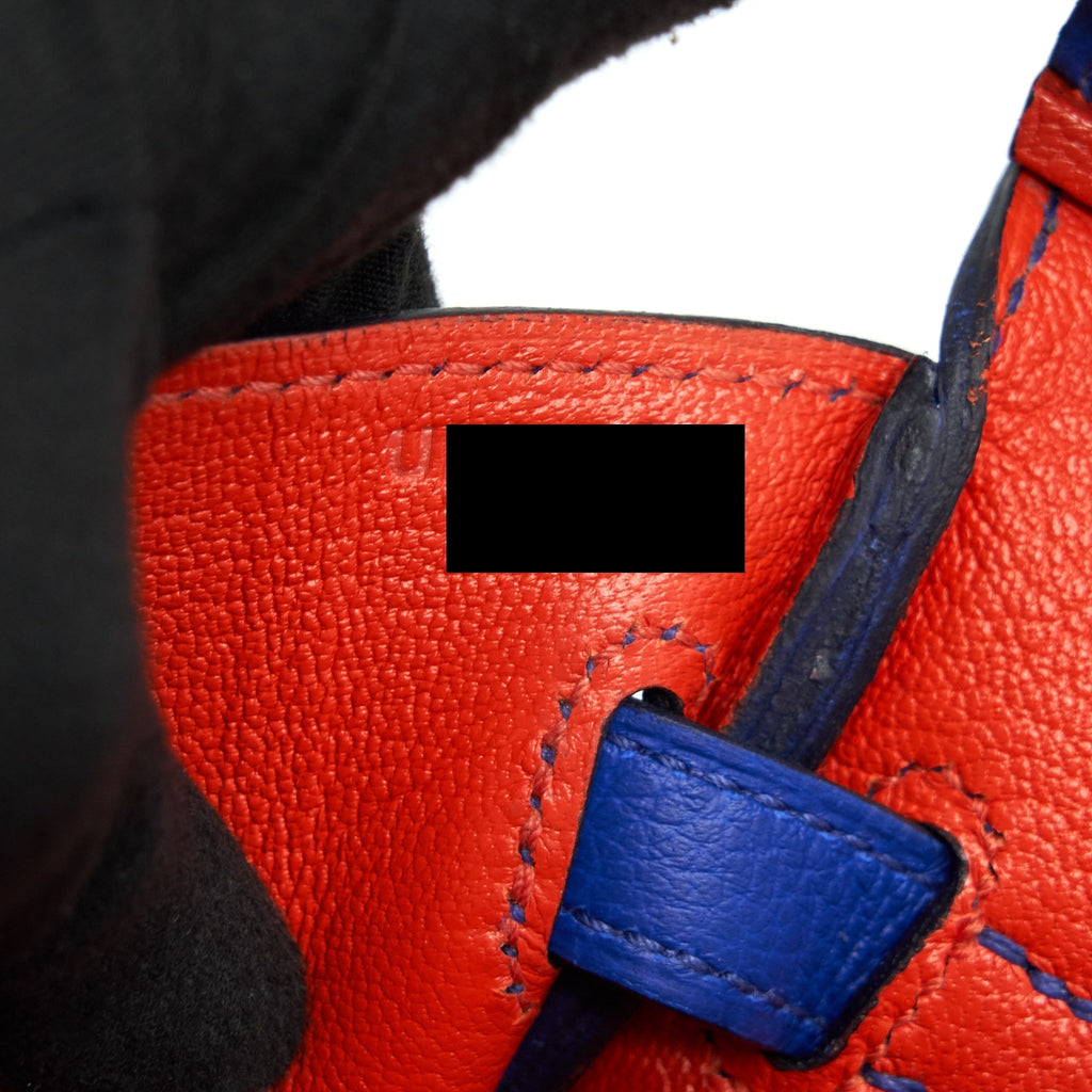 HERMES BIRKIN 25 TOGO LEATHER BLUE ROYAL / CAPUCHINS WITH SHW