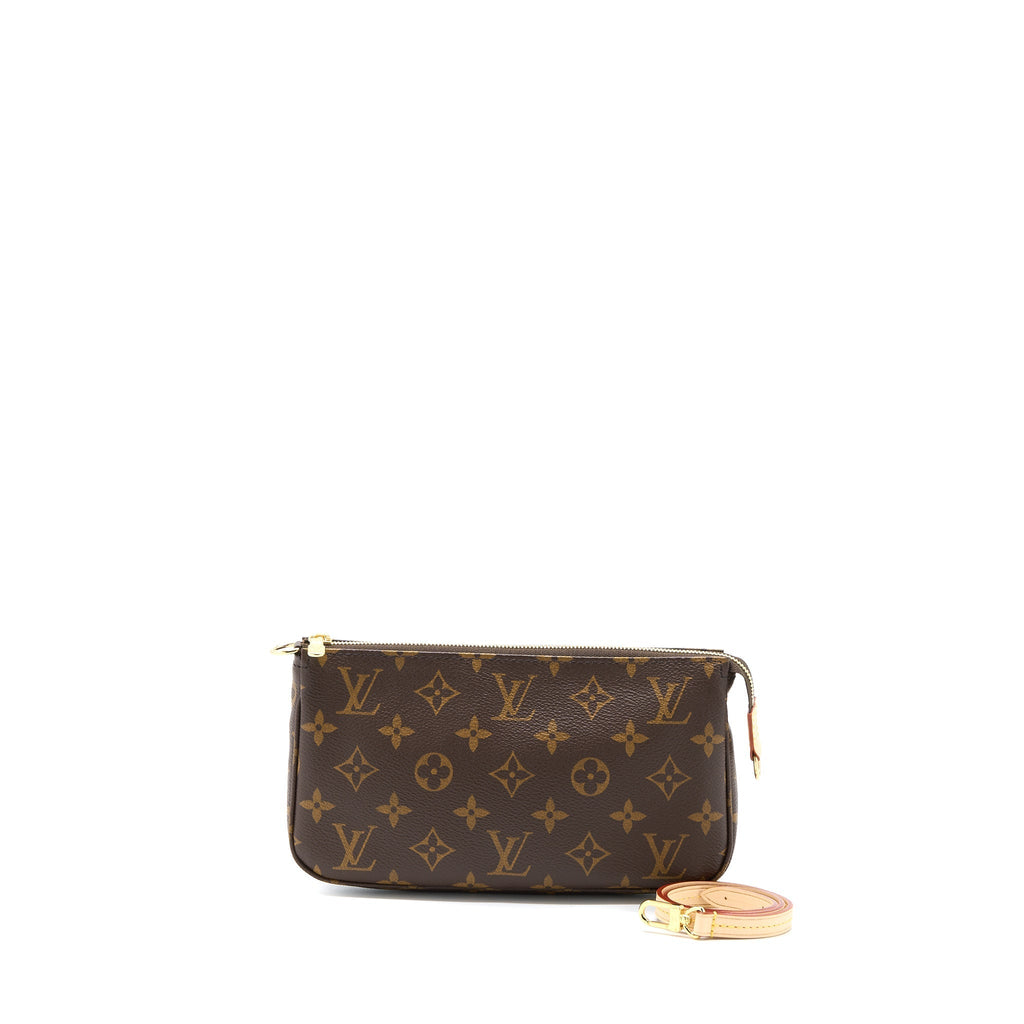 LOUIS VUITTON POCHETTE ACCESSORIES MONOGRAM CANVAS GHW (NEW VERSION)
