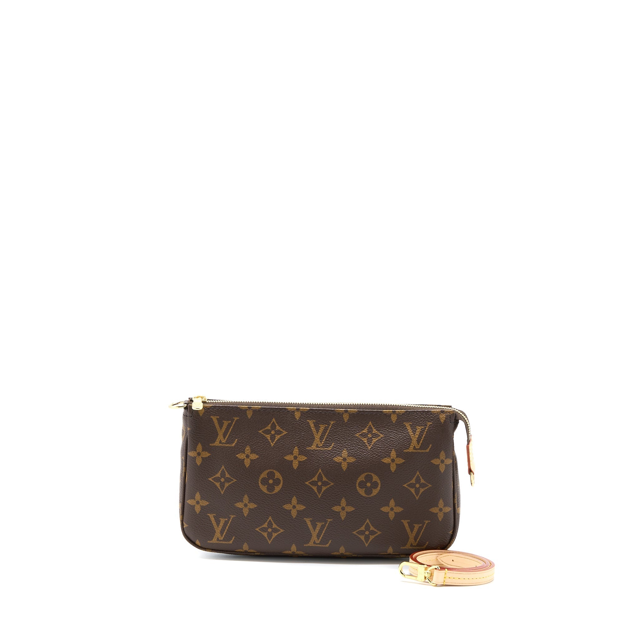 LOUIS VUITTON POCHETTE ACCESSORIES MONOGRAM CANVAS GHW (NEW VERSION)