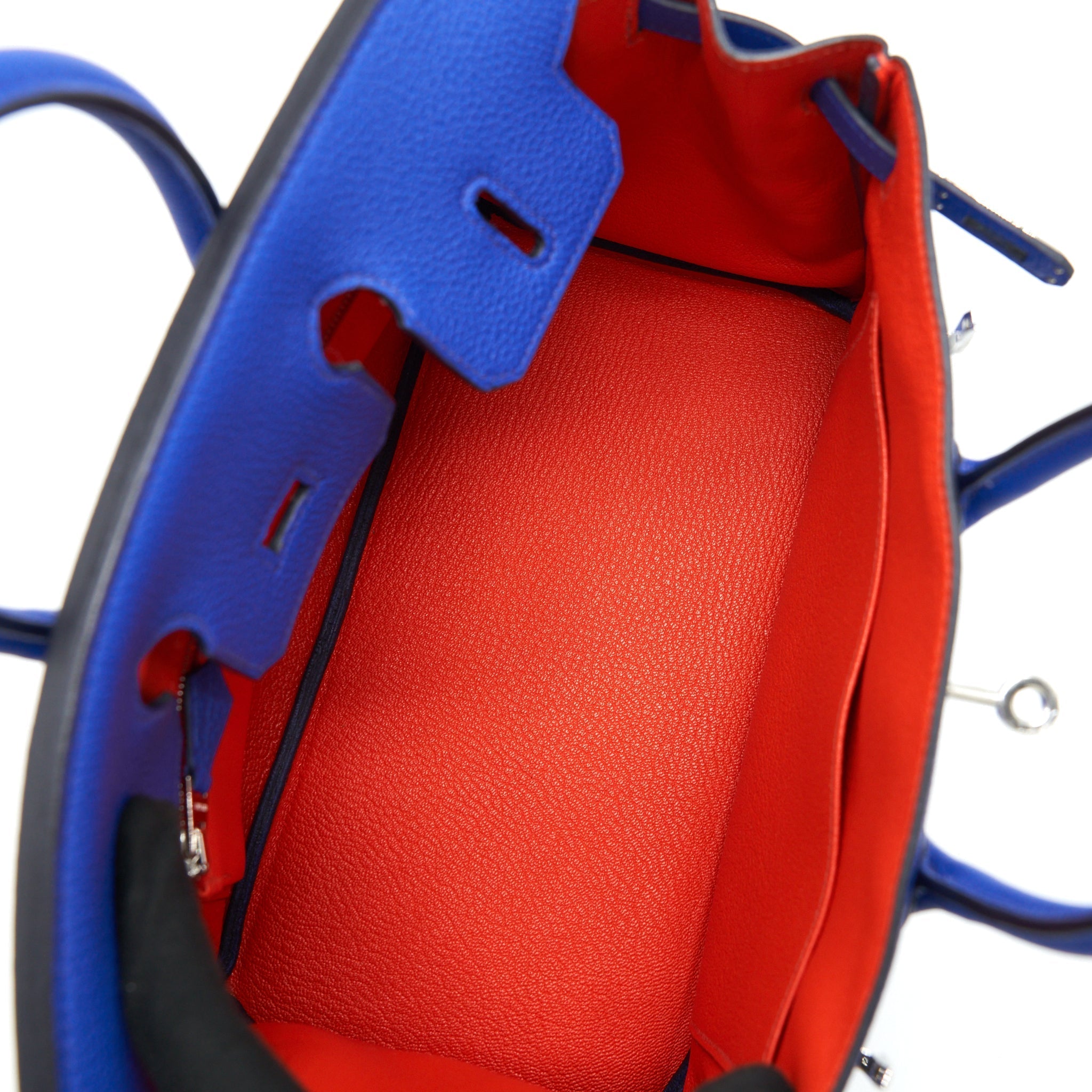 HERMES BIRKIN 25 TOGO LEATHER BLUE ROYAL / CAPUCHINS WITH SHW