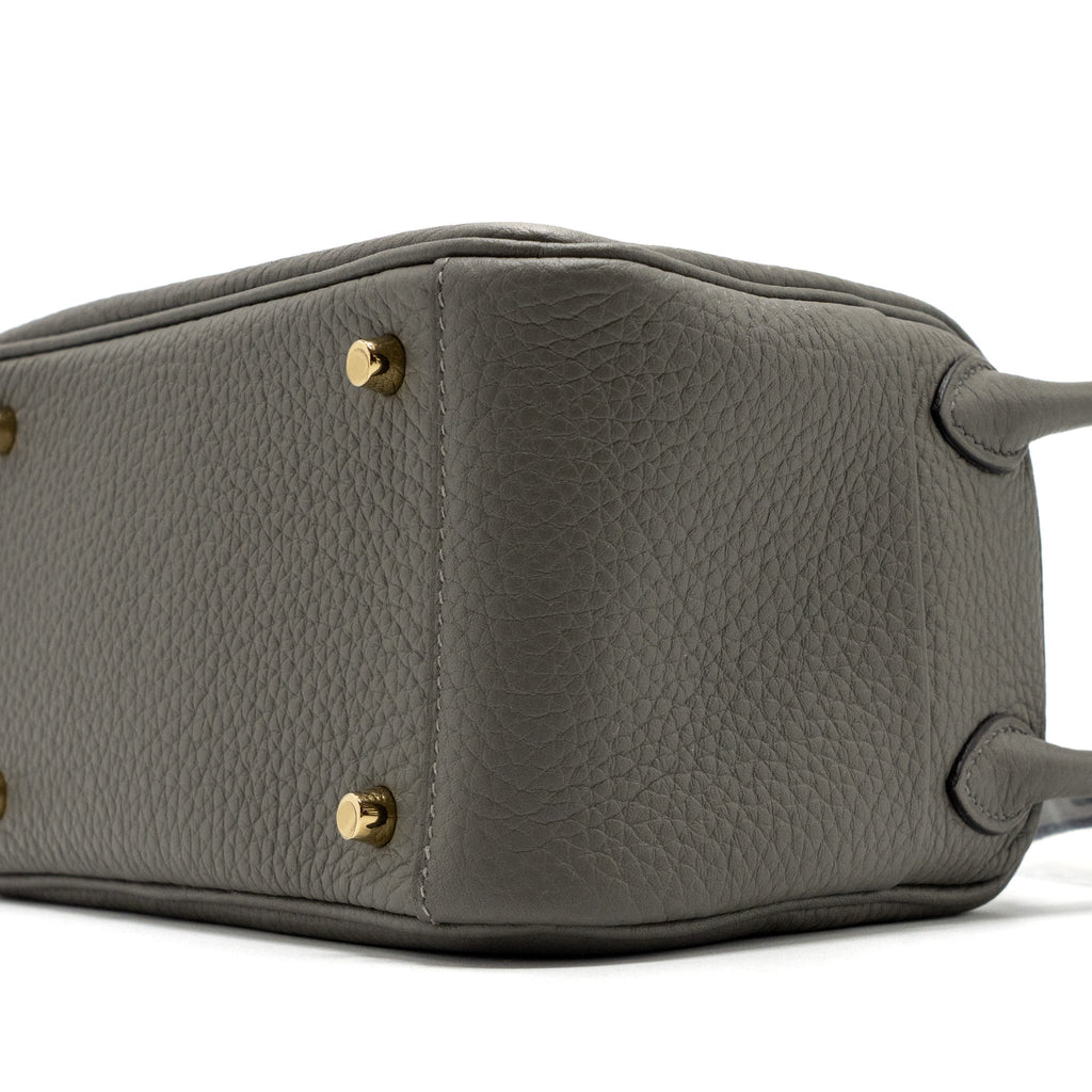HERMES MINI LINDY CLEMENCE GRIS MEYER GHW