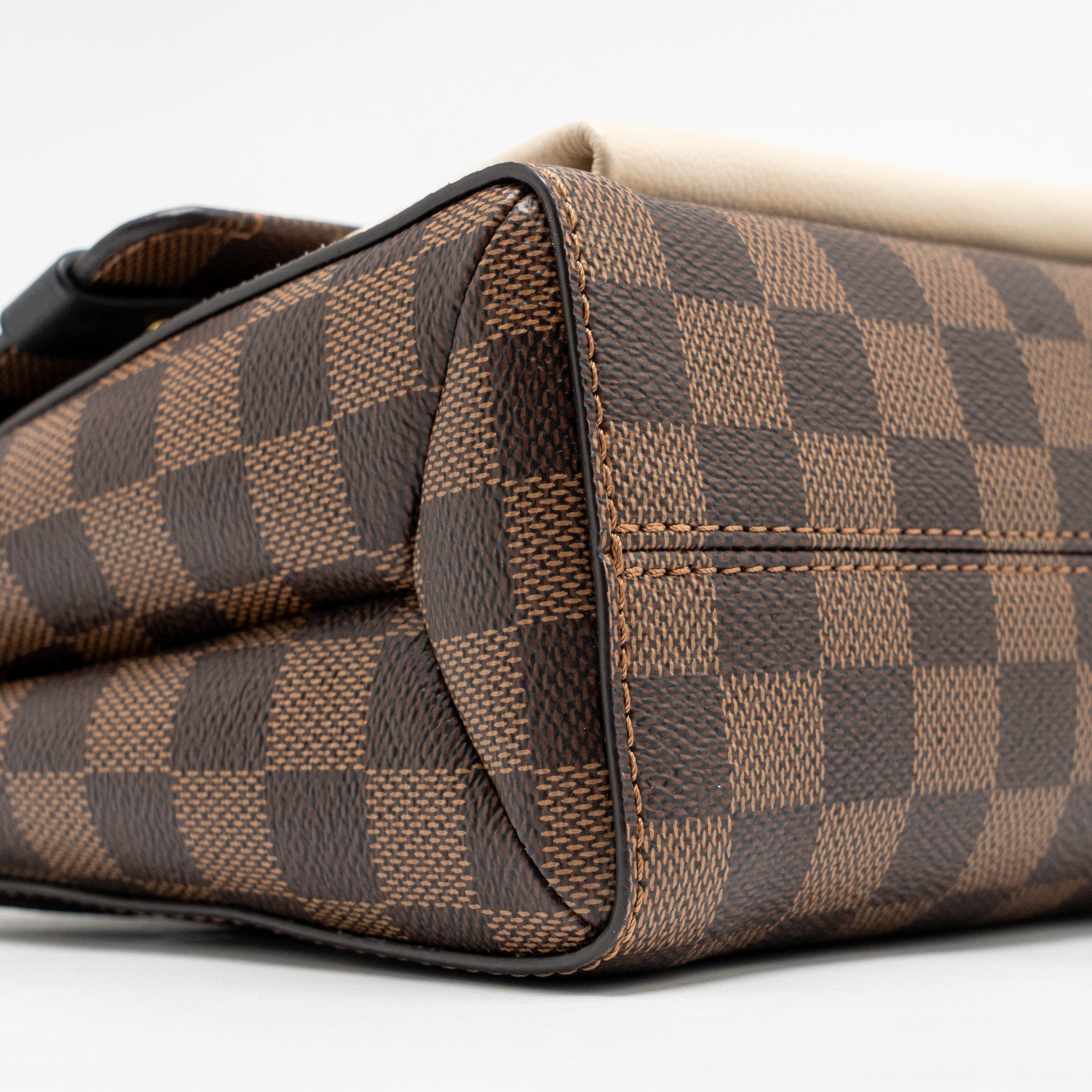 LOUIS VUITTON VAVIN PM DAMIER EBENE CANVAS CREAM WHITE GHW