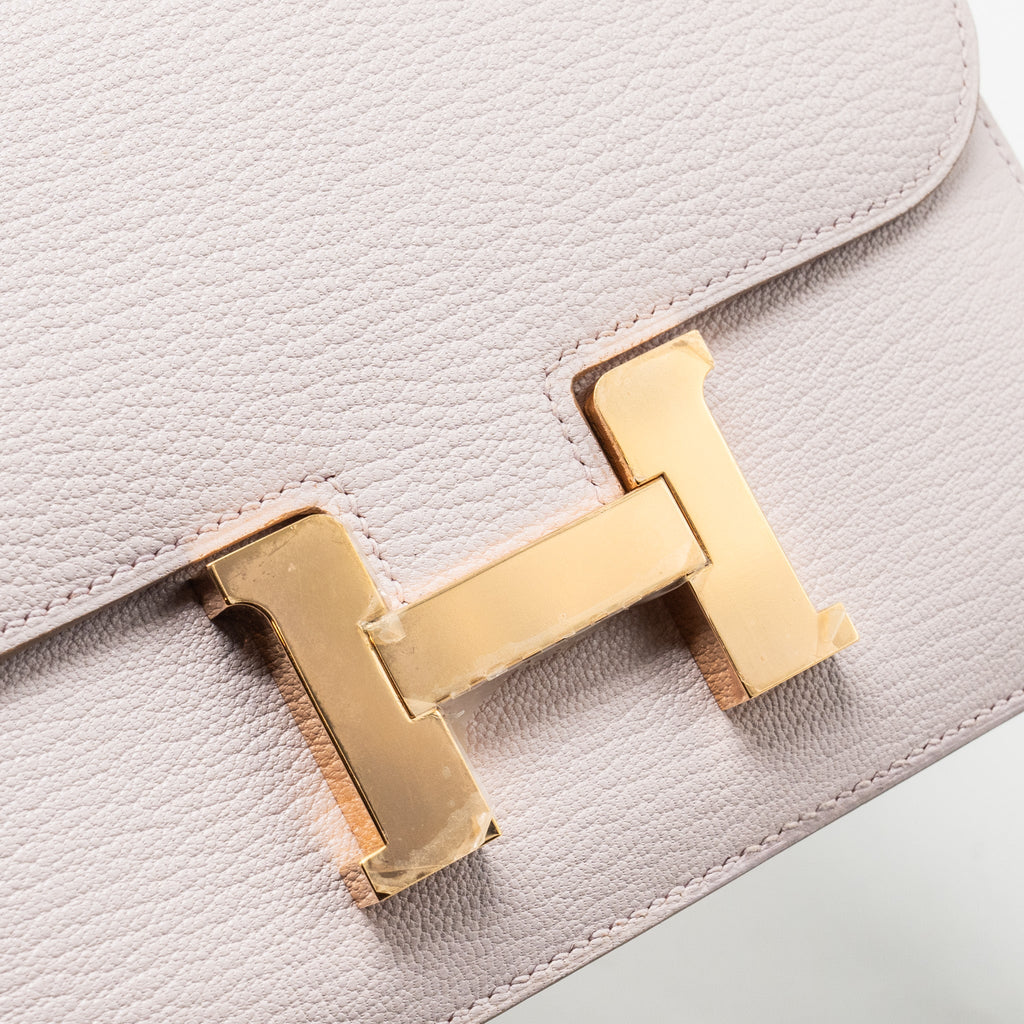HERMES MINI CONSTANCE CHEVRE MYSORE MAUVE PALE RGHW