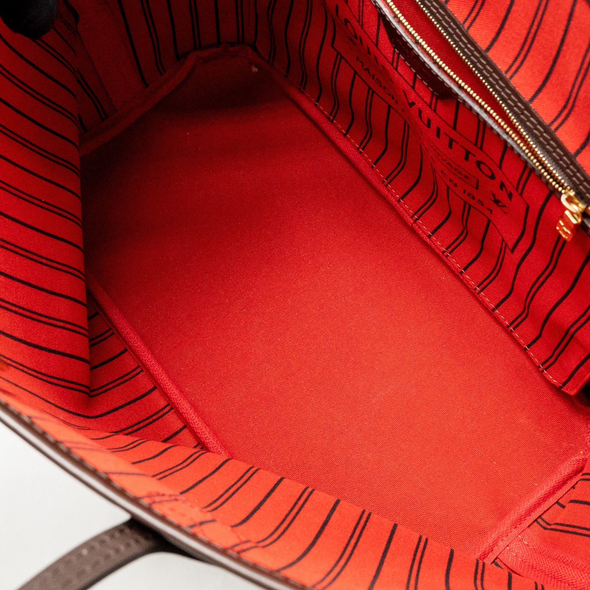 LOUIS VUITTON NEVERFULL MM DAMIER EBENE GHW
