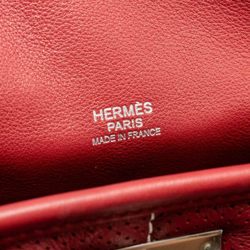 Hermes Berline Mini Swift K1 Rouge Grenat SHW