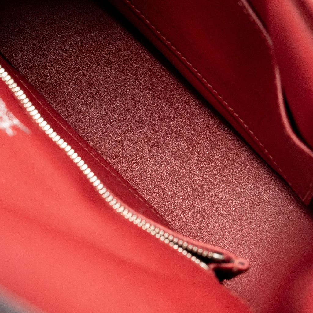 Hermes Berline Mini Swift K1 Rouge Grenat SHW