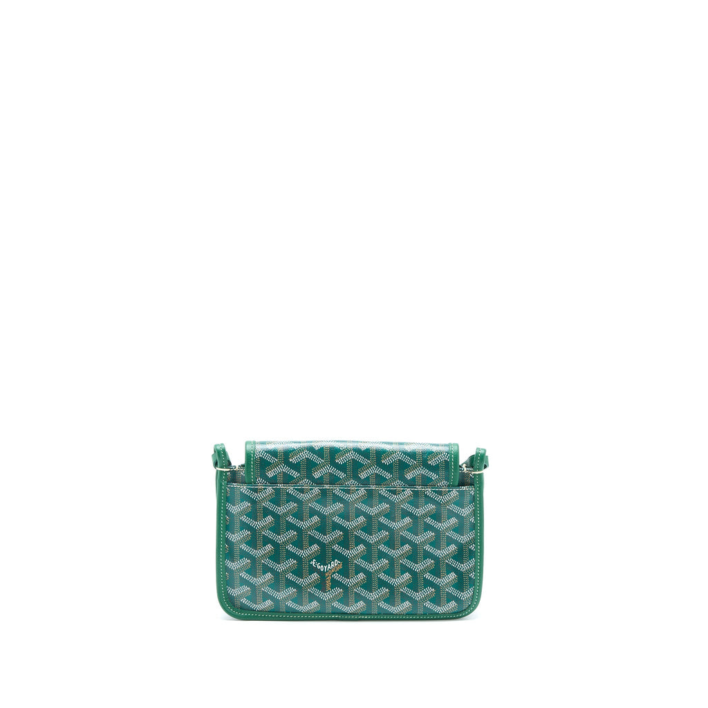 GOYARD POCHETTE PLUMET GOYARDINE CANVAS VERT SHW