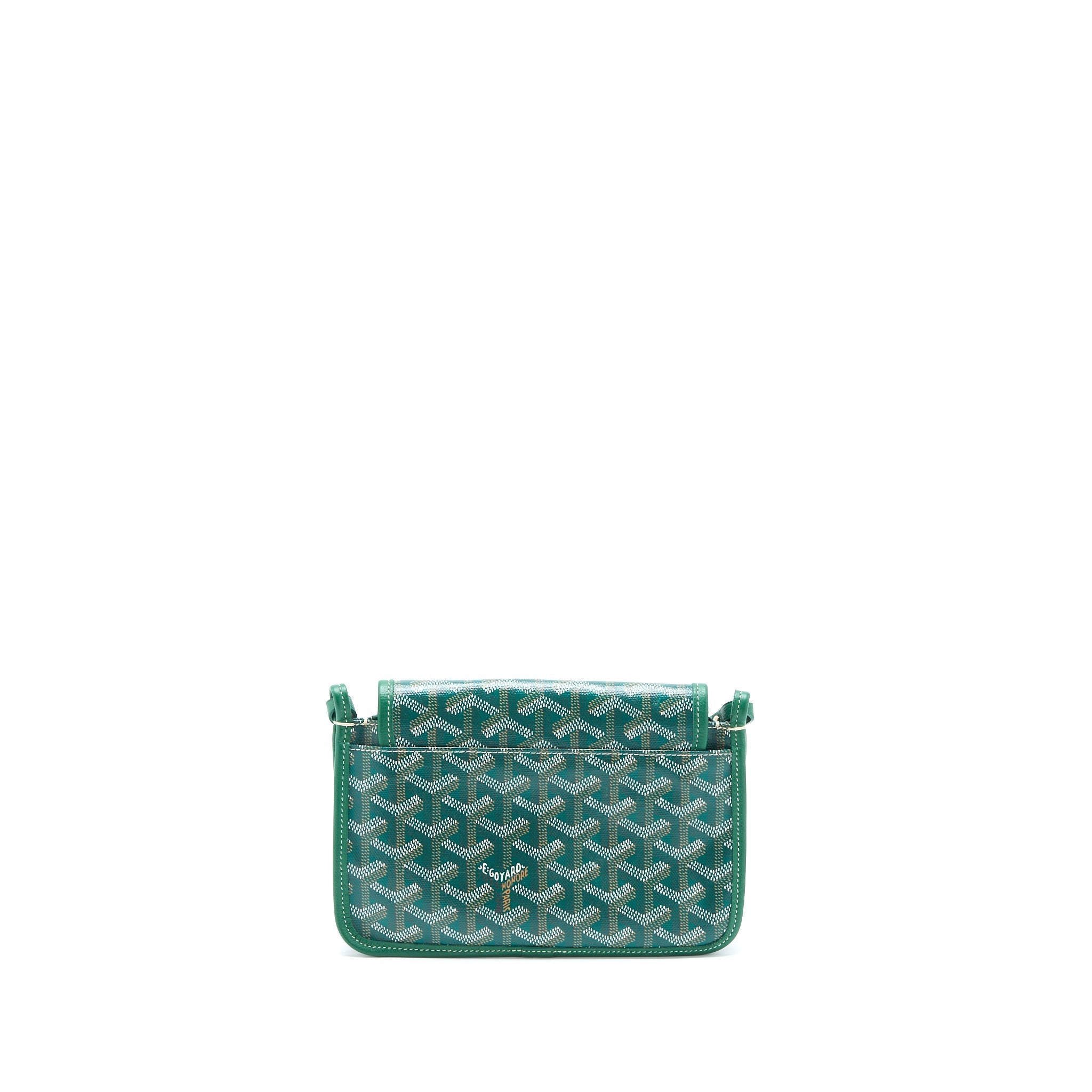 GOYARD POCHETTE PLUMET GOYARDINE CANVAS VERT SHW