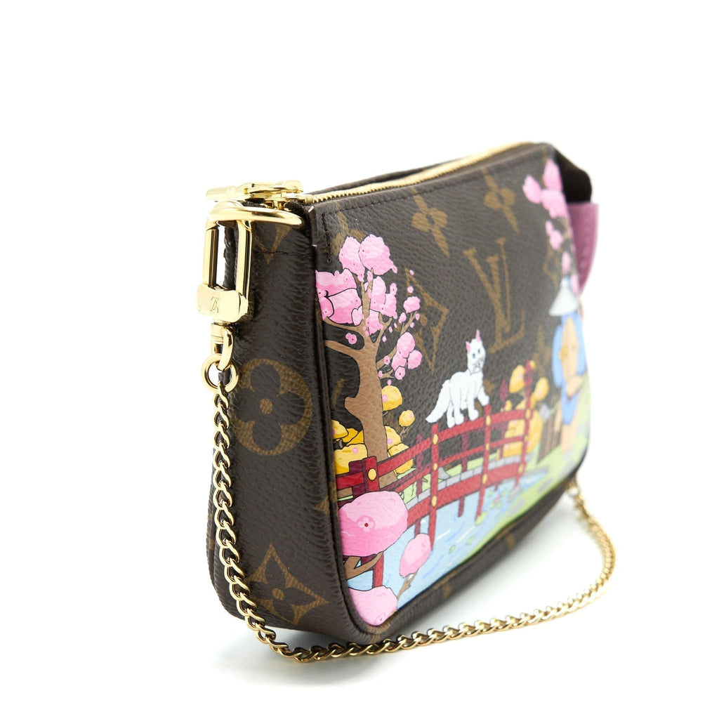 LOUIS VUITTON MINI POCHETTE ACCESSORIES 2021 CHRISTMAS LIMITED EDITION SAKURA