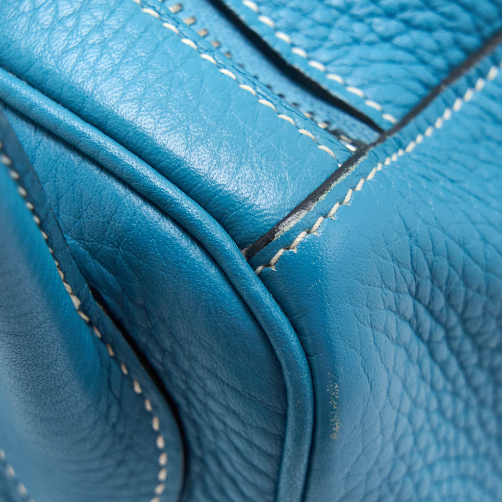 Hermes Lindy 34 Clemence Blue Jeans SHW