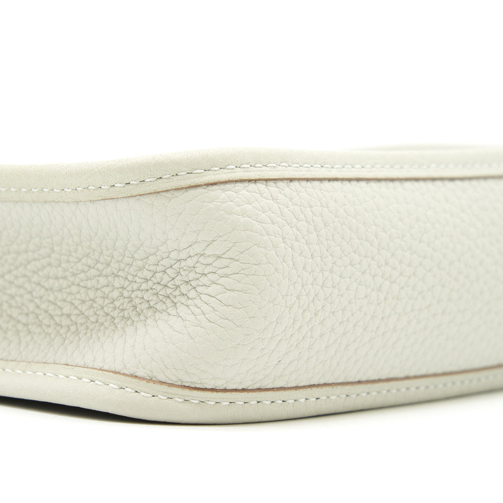 Hermes Mini Evelyne Gris Perle / Etain SHW