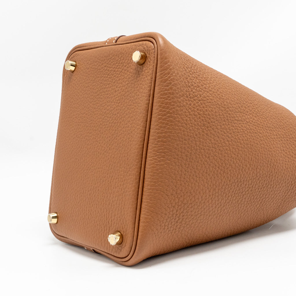 HERMES PICOTIN 18 LOCK BAG CLEMENCE GOLD GHW