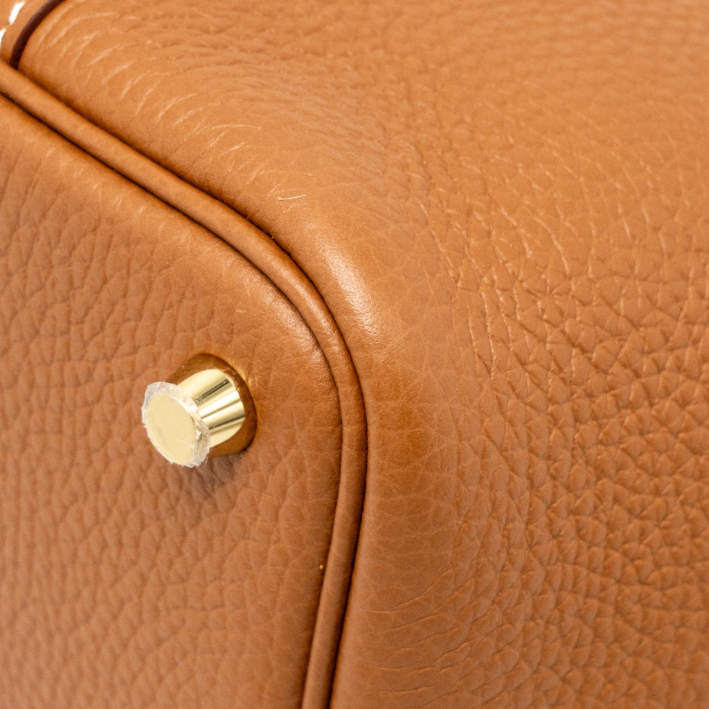 HERMES PICOTIN 18 LOCK BAG CLEMENCE GOLD GHW