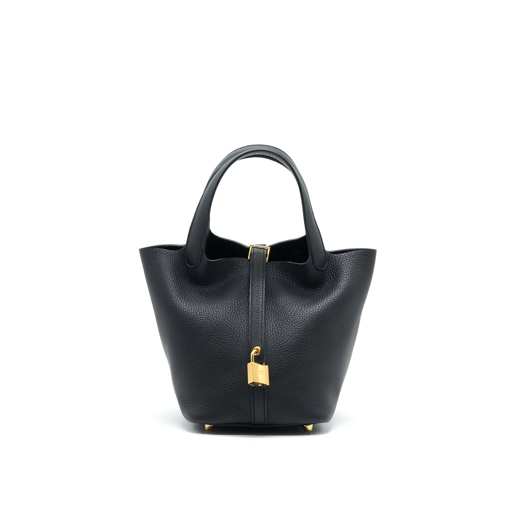 Hermes Picotin Lock 18 Black GHW
