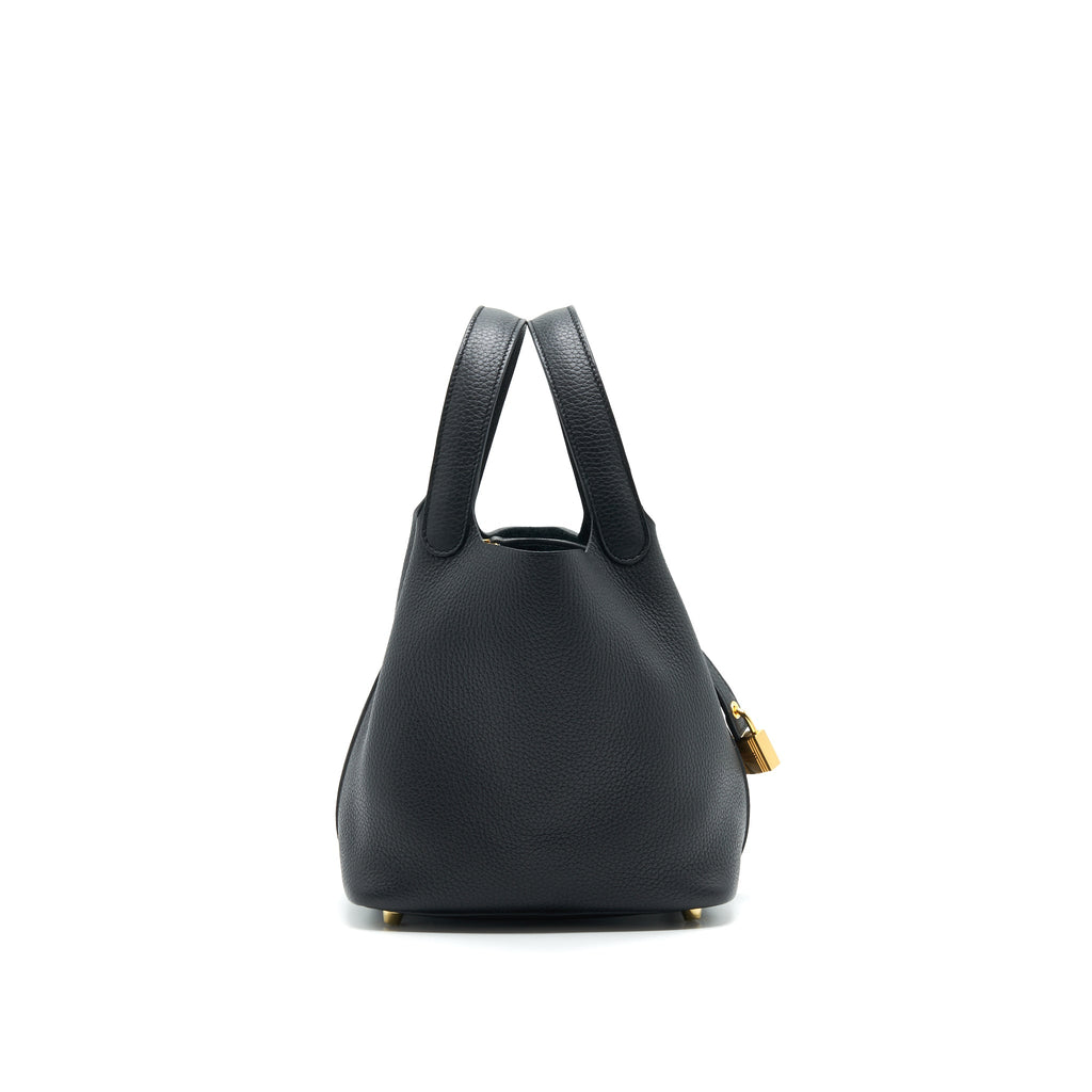 Hermes Picotin Lock 18 Black GHW