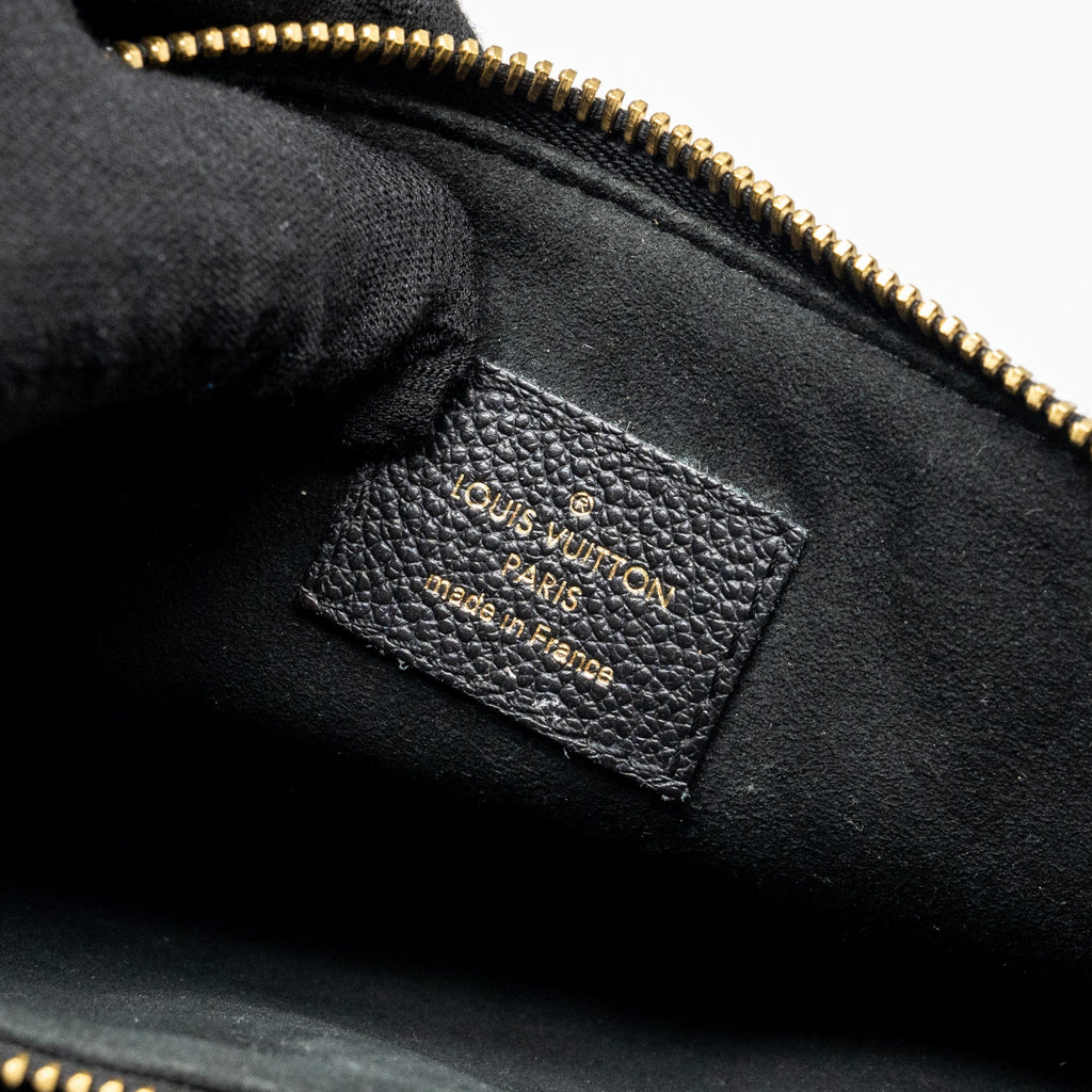 LOUIS VUITTON ENVELOP POCHETTE MONOGRAM EMPREINTE BLACK GHW