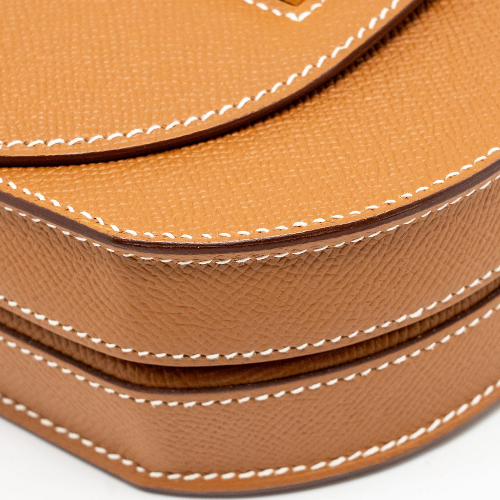 HERMES MOSAIQUE AU 24 MINI BAG EPSOM GOLD LGHW